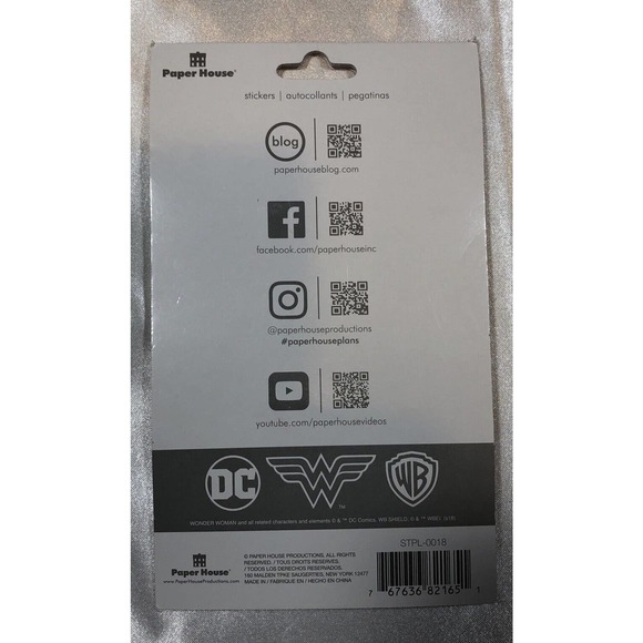 Wonder Woman Stickers Paper House Life Organized 100 Pieces NEW - Picture 2 of 7